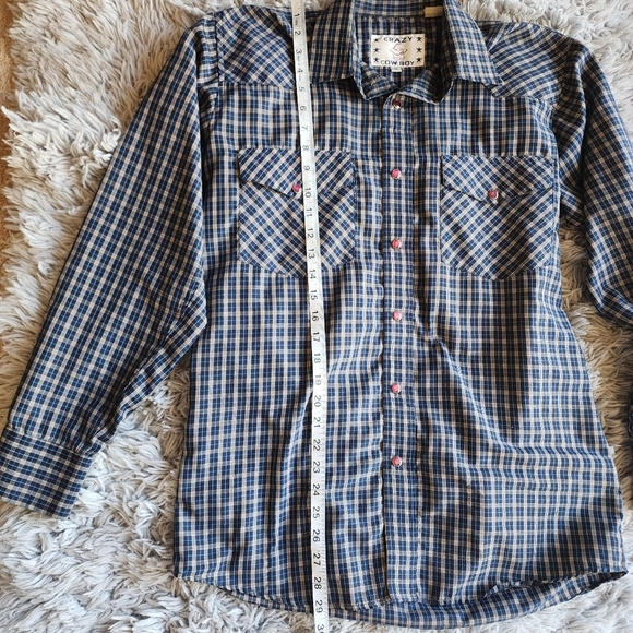 Crazy Cowboy Men’s Western Pearl Snap Shirt M Set of 2 Brushpopper BoxB - Picture 8 of 11